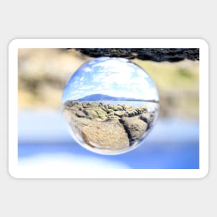 Crystal ball landscape Sticker